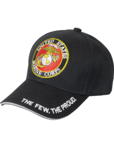 GORRA US MARINES CORPS NEGRA