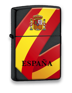 MECHERO NEGRO ESPAÑA 3D