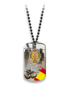 PLACA CON CADENA DE BOLAS...