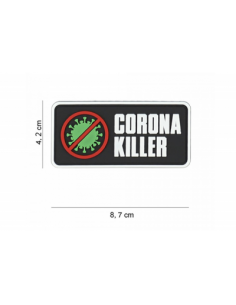 PARCHE 3D PVC CORONA KILLER