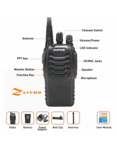 WALKIE BAOFENG VHF/UHF NEGRO