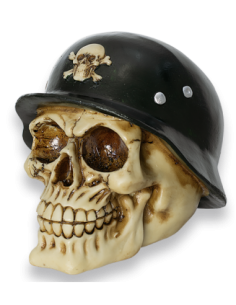 CALAVERA RESINA CON CASCO...