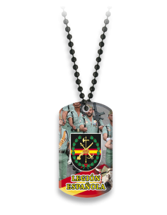 PLACA CON CADENA DE BOLAS...