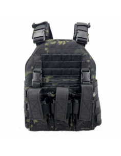 CHALECO TACTICO PLATE CARRIER PANEL DES. VERDE OD - Airsoft