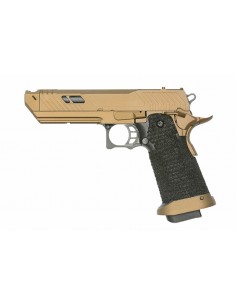 Pistola Air Soft Gloc 17 Golden Metal 6mm Replica + Balines
