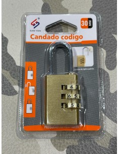 CANDADO COMBINACION 30MM...