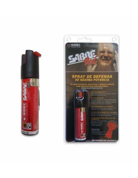 SPRAY PIMIENTA DEFENSA PERSONAL SABRE. 22 ML. ROJO