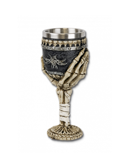 COPA DECORACION MANO ESQUELETO 20 CM