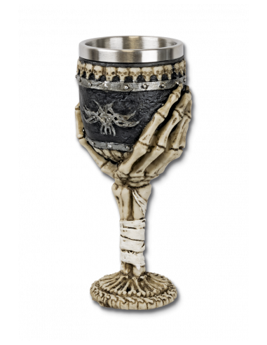 COPA DECORACION MANO ESQUELETO 20 CM
