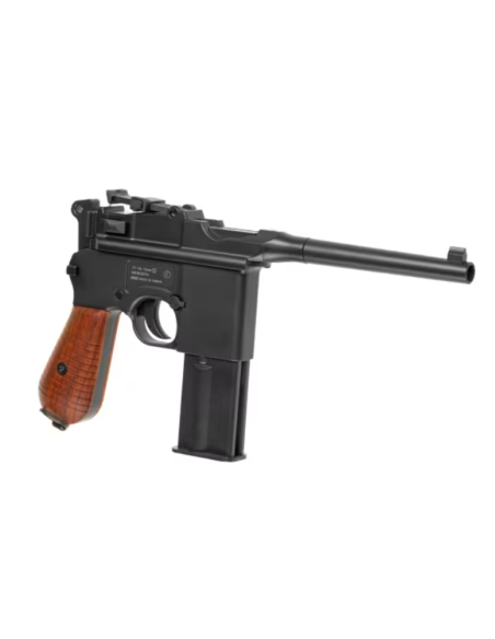 PISTOLA BALINES 4.5 CO2 C96 BLOWBACK NEGRA