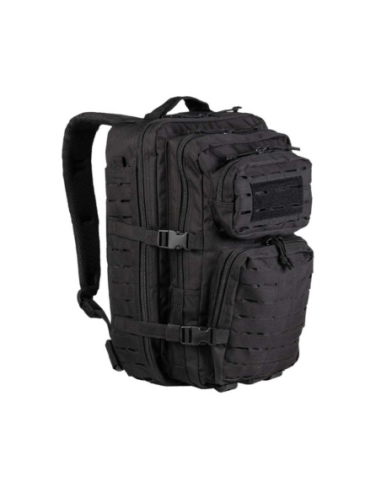 MOCHILA NEGRA MOLLE INMORTAL 36 LITROS.