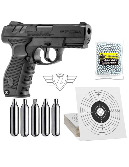 PACK PISTOLA BALINES GAMO GP-20 COMBAT + MUNICION