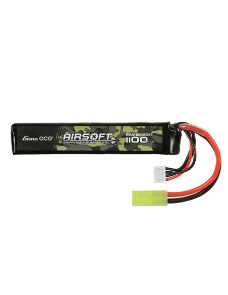 BATERIA LIPO GENS 25C 1100MAH  11.1V