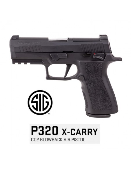 PACK PISTOLA BALINES SIGSAUER P320 X-CARRY CO2 4.5