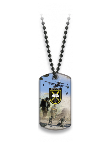 PLACA CON CADENA DE BOLAS BRIPAC