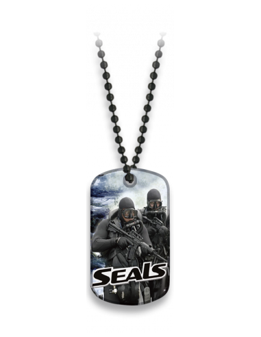 PLACA CON CADENA DE BOLAS SEALS