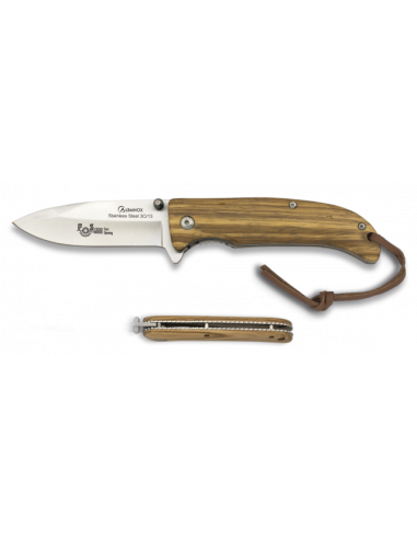 NAVAJA ALBAINOX ZEBRA. HOJA 7.5 CM FOS