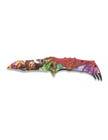 NAVAJA ALBAINOX RELIEVE 3D MURCIÉLAGO.