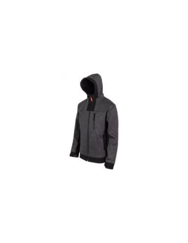 CAZADORA SOFTSHELL BICOLOR GRIS
