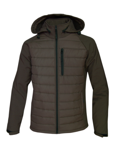 CHAQUETA GLOBO SOFT SHELL MARRON