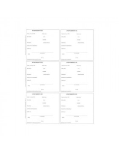 TARJETA BLANCA REGISTRO DE...