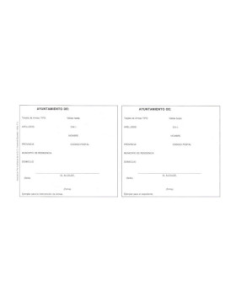 TARJETA BLANCA REGISTRO DE...