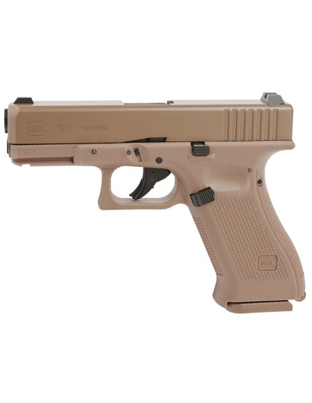 PISTOLA BALINES GLOCK 19X MARRON CO2 4.5MM