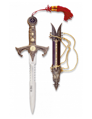 CUCHILLO TOLE10 TEMPLARIOS.C/FUNDA.24 CM