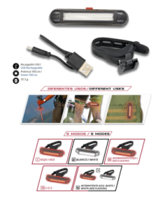 LUZ TRASERA PARA BICICLETAS