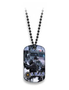 PLACA CON CADENA DE BOLAS...