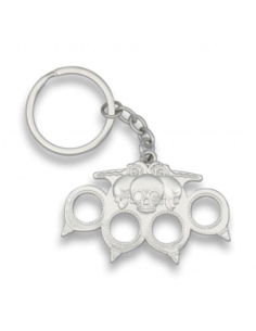 LLAVERO CALAVERA PLATA