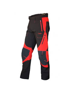 PANTALON SOFT SHELL ROJO/NEGRO