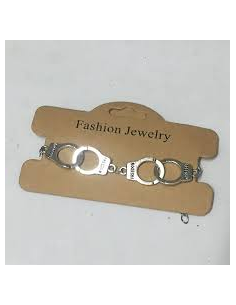 PULSERA CUERO ESPOSAS PLATA