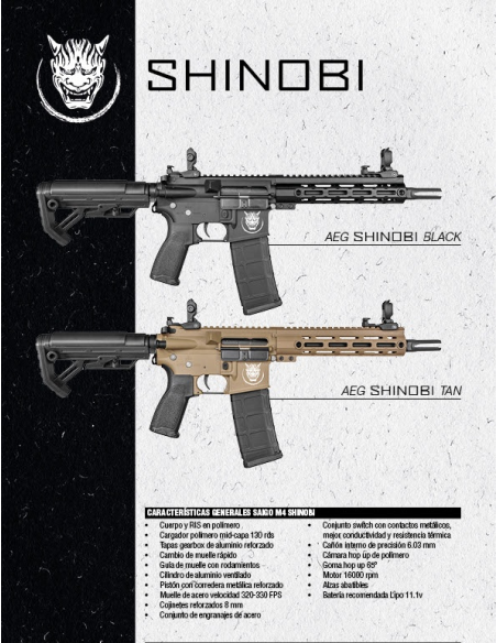 M4 SHINOBI BLACK SAIGO COMBO