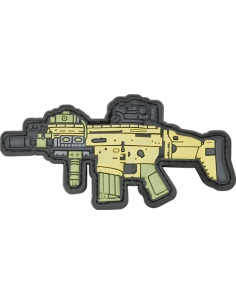 PARCHE ARMA PVC 3D SCAR