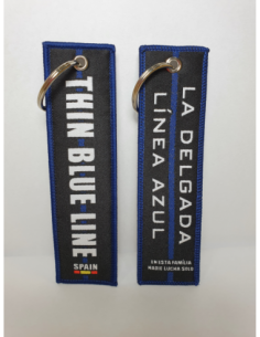 LLAVERO TELA GRABADO LA...