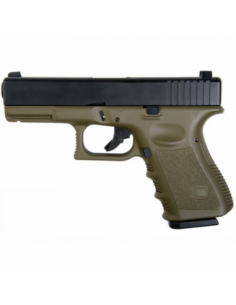 PISTOLA GLK 23 VERDE GAS...